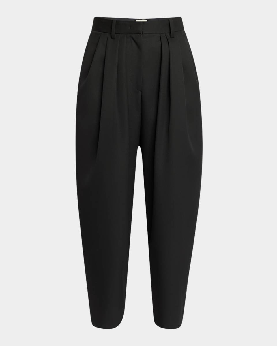Janice Pleated Wool Pants